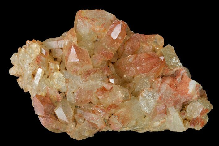 Natural, Red Quartz Crystal Cluster - Morocco #142935
